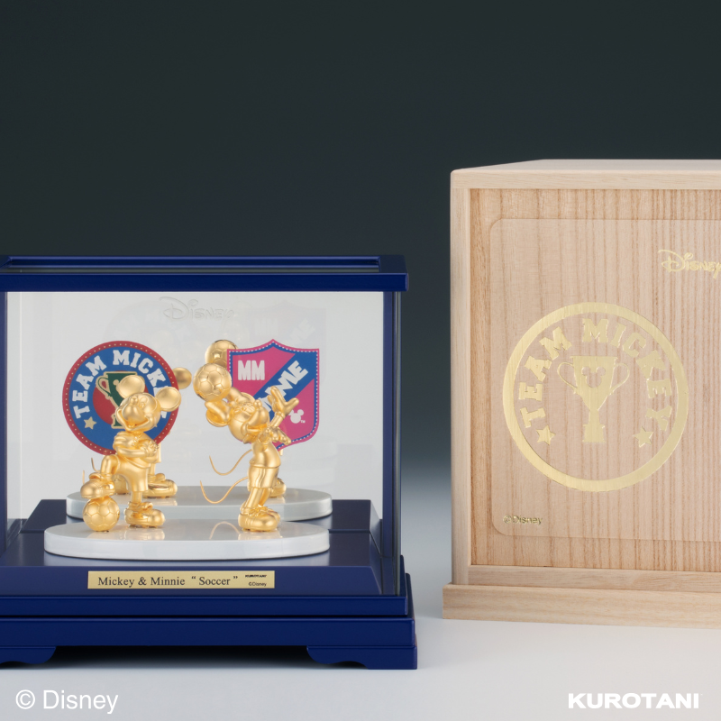 純金 ディズニー ミッキー&ミニー「サッカー」
