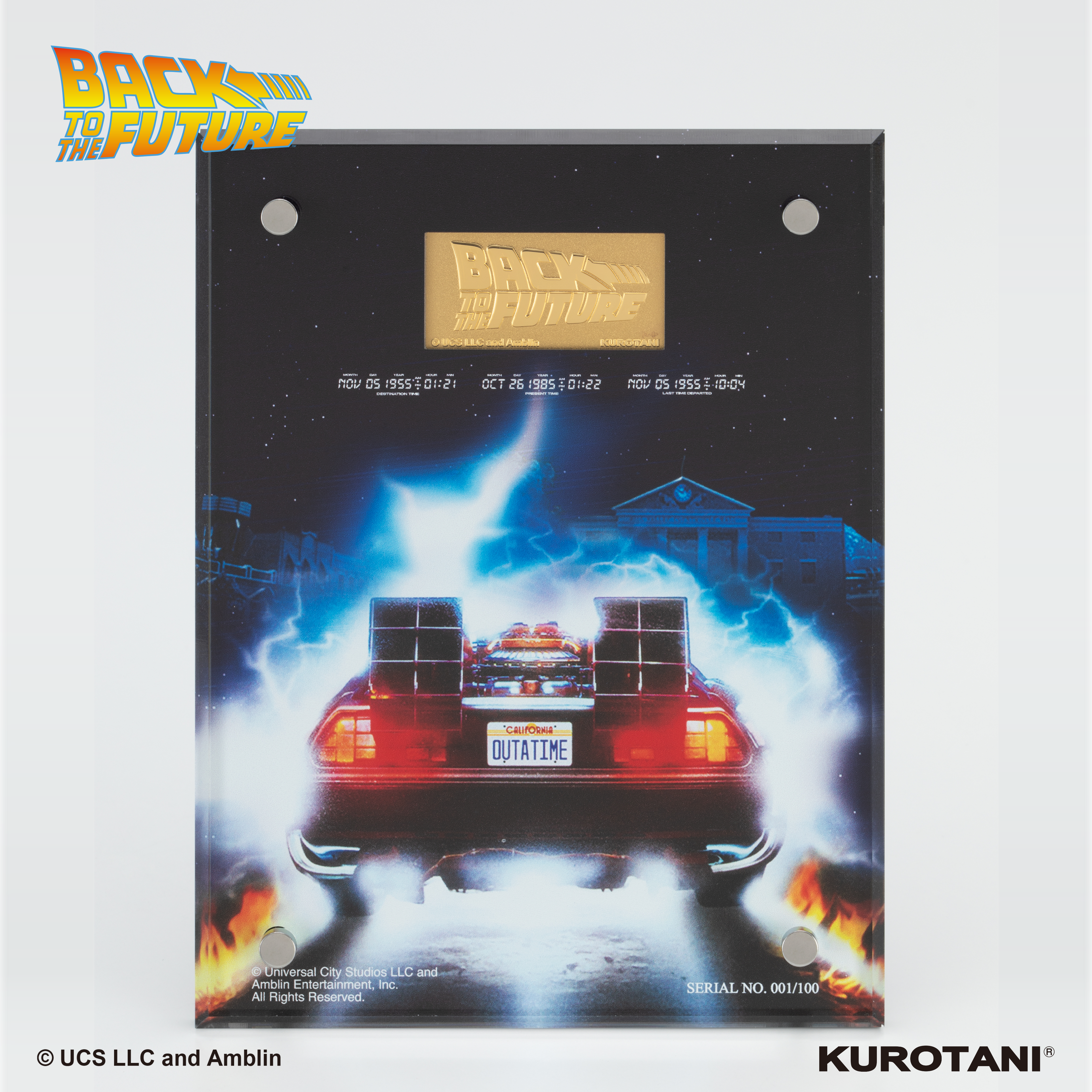 純金プレート バック・トゥ・ザ・フューチャー【限定100点】