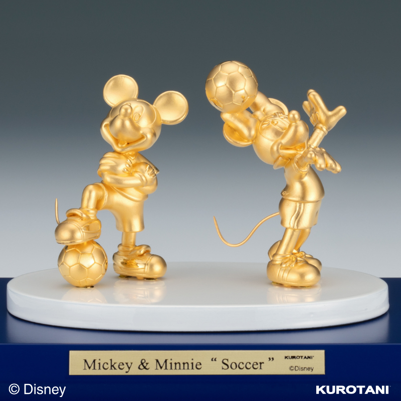 純金 ディズニー ミッキー&ミニー「サッカー」