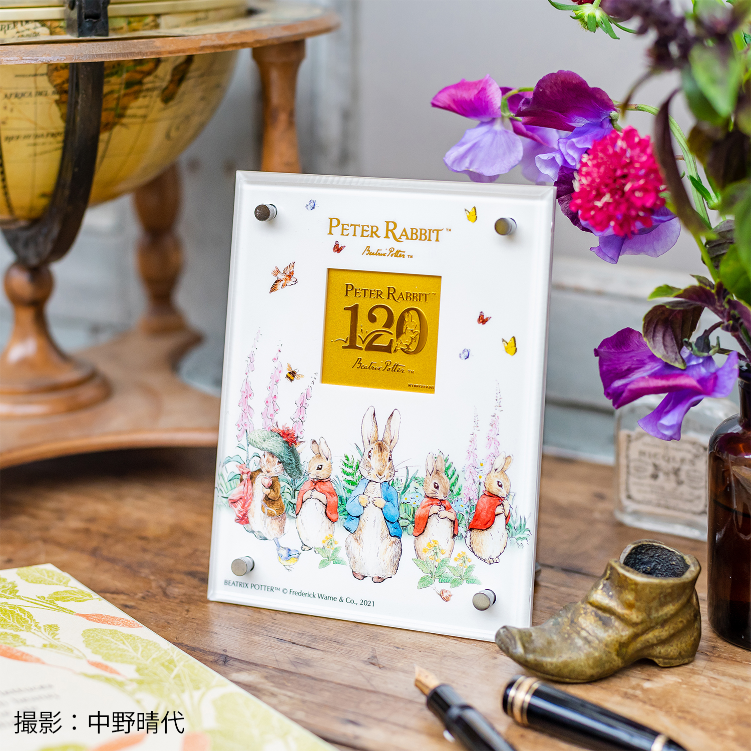 純金 カード「ピーターラビット」絵本出版120周年記念 【限定25点】 2023/10/31まで