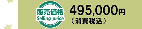 販売価格 495,000円（送料別／消費税込）